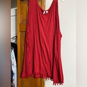 Red tank top sz 26/28
